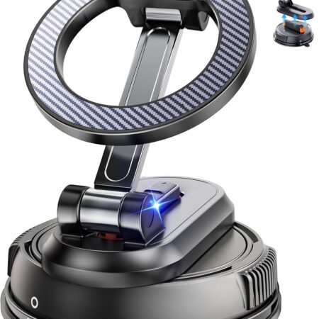 2-IN-1 Car Phone Holder for 【28 Strong Magnets】Magnetic Phone Holder for Car Phone Mount【360°】Phone Holders for Your Car Accessories for Women Men for iPhone 17 Pro Max 16 15 14 13 12 Air Plus